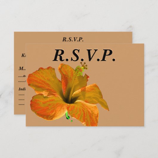 Guest RSVP Fall Wedding (Voorkant / Achterkant)