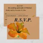 Guest RSVP Fall Wedding Kaartje (Voorkant / Achterkant)