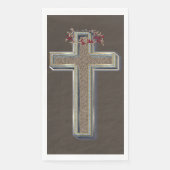 Guest towel Paper Napkins Brown Background Servet (Voorkant)