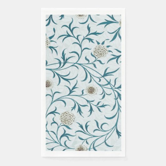 GUEST TOWEL : WILLIAM MORRIS : FLORAL DESIGN SERVET (Voorkant)