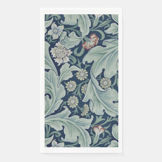 GUEST TOWEL : WILLIAM MORRIS : FLORAL DESIGN SERVET (Voorkant)