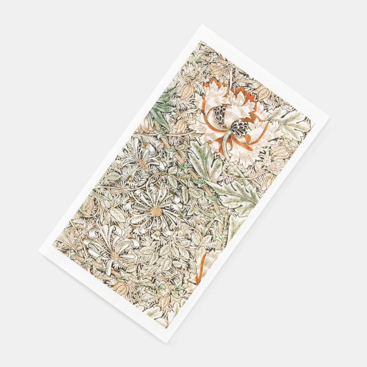 GUEST TOWEL : WILLIAM MORRIS : HONEYSUCKLE SERVET (Hoek)