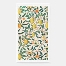 GUEST TOWEL : WILLIAM MORRIS : POMEGRANATEN