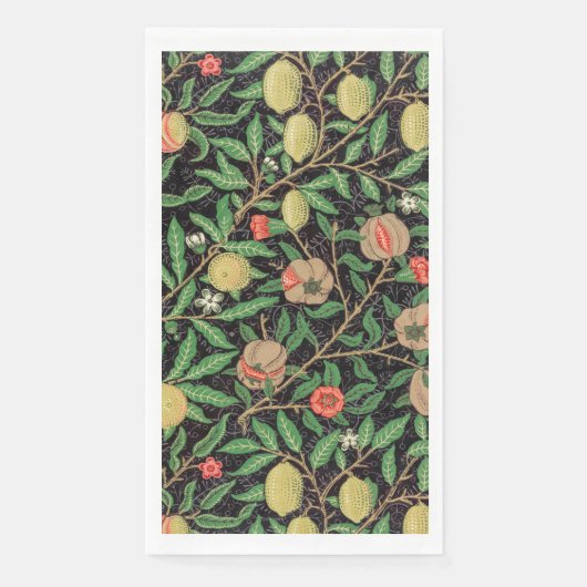 GUEST TOWEL : WILLIAM MORRIS : POMEGRANATEN SERVET (Voorkant)
