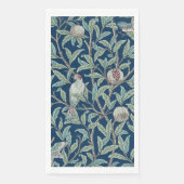 GUEST TOWEL : WILLIAM MORRIS : POMEGRANATES & BIRD SERVET (Voorkant)