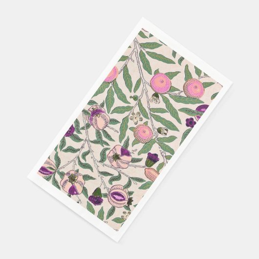 GUEST TOWEL : WILLIAM MORRIS : POMEGRANATES NAPKIN SERVET (Hoek)