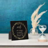 Guest Visitor WIFI-wachtwoord Gold Black Fotoplaat (Insitu)