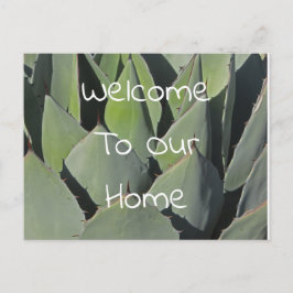 Guest Welcome Green Agave Leaves Photo Southwest Briefkaart