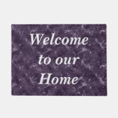 Guest Welcome Royal Paars Abstract Pattern Home Deurmat (Voorkant)