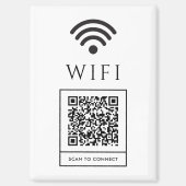 Guest WiFi Magnet Sign Scan QR for Fast Access (Voorkant)