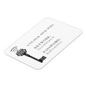 Guest Wifi Password and Network Fridge Magneet (Linkerzijde)