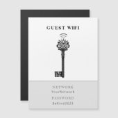 Guest Wifi Password and Network Fridge Magnet (Voorkant / Achterkant)