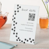 Guest wifi QR code dog pad Reclamebord Met Voetstuk (Insitu)