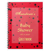 Guestbook Baby shower Ladybug Pattern Notitieboek (Voorkant)