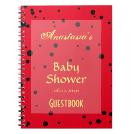 Guestbook Baby shower Ladybug Pattern Notitieboek