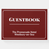 Guestbook, gasthuis of hotel gastenboek (Voorkant)