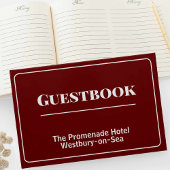 Guestbook, gasthuis of hotel gastenboek