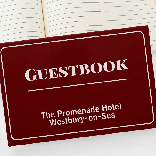 Guestbook, gasthuis of hotel gastenboek