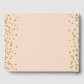 Guestbook Gold Blush "40 Birthday Glitter Gastenboek (Achterkant)