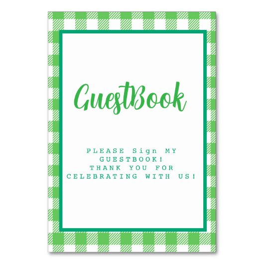 Guestbook Kaart (Voorkant)