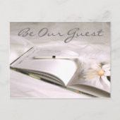 Guestbook Kaart Bewaar de datum (2), Wees onze gas (Voorkant)