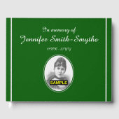 Guestbook met Gepersonaliseerd herinneringen Gastenboek (Voorkant)