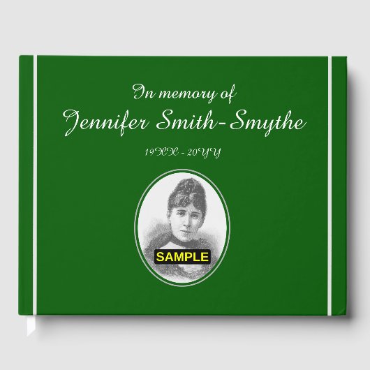 Guestbook met Gepersonaliseerd herinneringen Gastenboek (Voorkant)