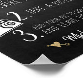 Guestbook Photo Booth Chalkboard Poster (Hoek)