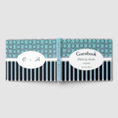 Guestbook tegen Blauwgroen en blauwe bruiloft Gastenboek (Volledig)