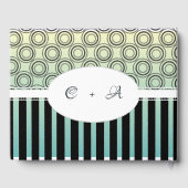 Guestbook tegen de Blauwgroen bruiloft van Posh Ye Gastenboek (Achterkant)