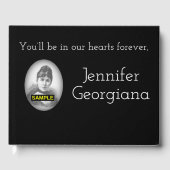 Guestbook voor Elegant en Basic Sympathies Gastenboek (Voorkant)