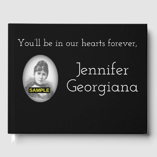 Guestbook voor Elegant en Basic Sympathies Gastenboek (Voorkant)