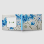 Guestbook Wedding Blue Flowers Gastenboek (Volledig)