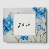 Guestbook Wedding Blue Flowers Gastenboek (Achterkant)