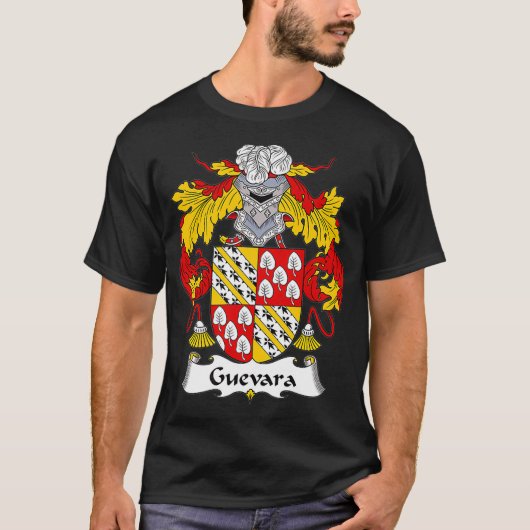 Guevara Coat of Arms Family Crest T-shirt (Voorkant)