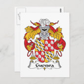 Guevara Family Crest Briefkaart (Voorkant / Achterkant)