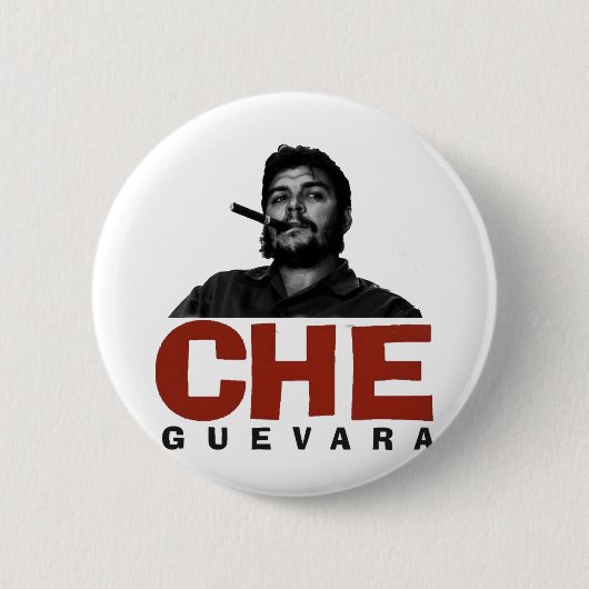 GUEVARA RONDE BUTTON 5,7 CM (Voorkant)
