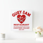 Guey Sam Restaurant, Chinatown, Chicago, IL Vierkante Klok (Huis)