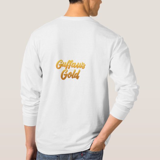 Guffaws en Goud T-shirt (Achterkant)