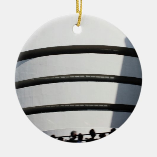 Guggenheim in NYC Keramisch Ornament (Voorkant)