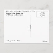 Guggenheim Museum Bilbao Briefkaart (Achterkant)