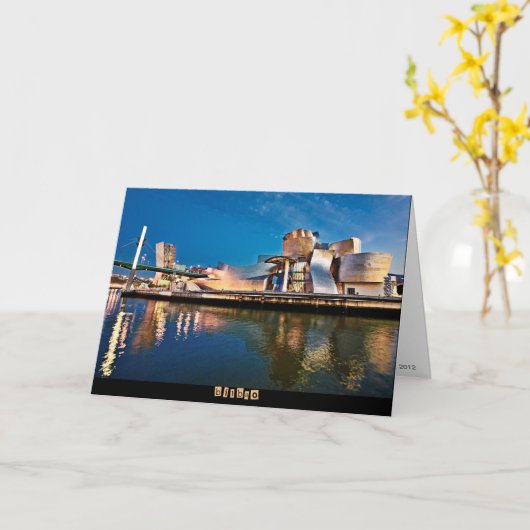 Guggenheim Museum Bilbao Kaart (Gele Bloem)