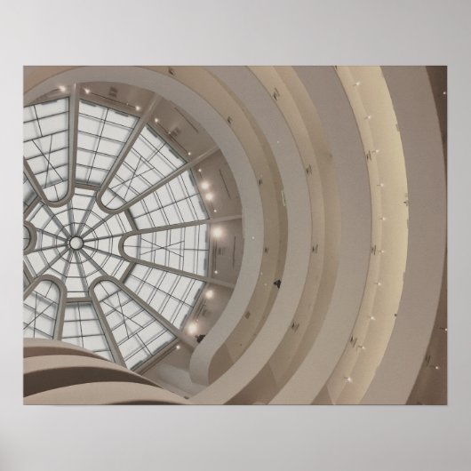 Guggenheim Museum Ceiling in New York City Poster (Voorkant)