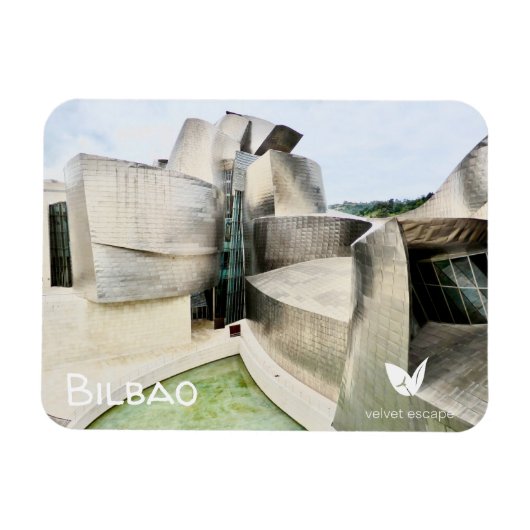 Guggenheim Museum in Bilbao fridge magnet Magneet (Horizontaal)