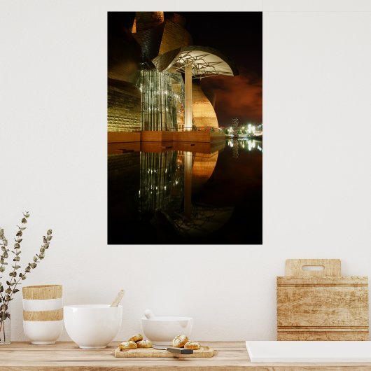 Guggenheim Reflectie I Poster (Keuken)