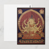 Guhyasamaja Tibetan Buddhist Deity Briefkaart (Voorkant / Achterkant)