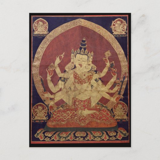 Guhyasamaja Tibetan Buddhist Deity Briefkaart (Voorkant)