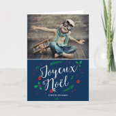 gui Merry foto de vacances voeux Kaart (Voorkant)