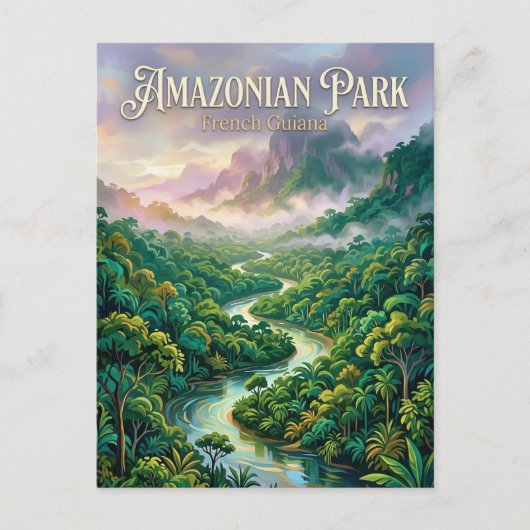 Guiana Amazonepark Frans-Guyana Briefkaart (Voorkant)
