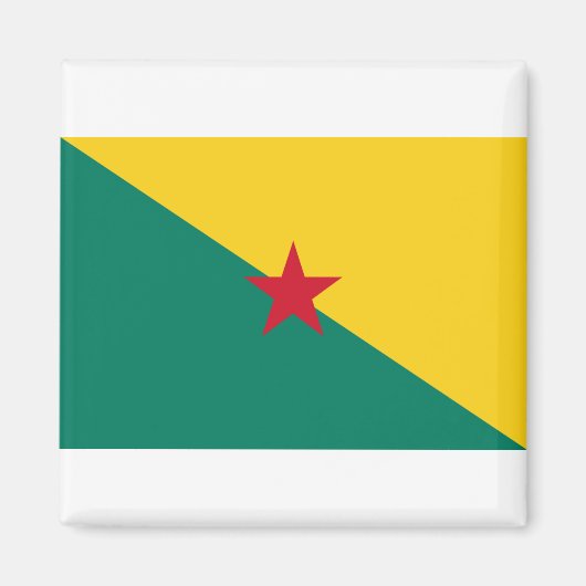 Guiana - Drapeau de la Guyane Flag Magneet (Voorkant)